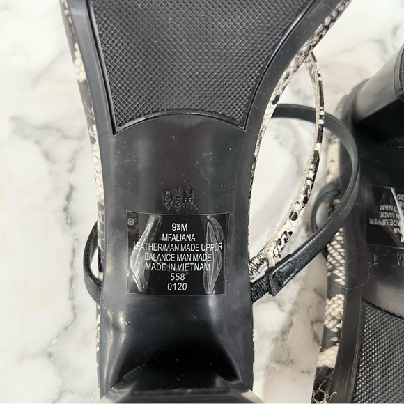 Marc Fisher Snakeskin ‘Aliana’ Sandals Block Heel Bloggers Favorite Size 9.5 - Picture 16 of 16